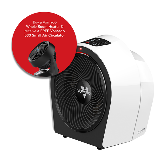 Velocity 3R Winter Comfort Bundle | Velocity 3R Heater + FREE 533 Black Air Circulator