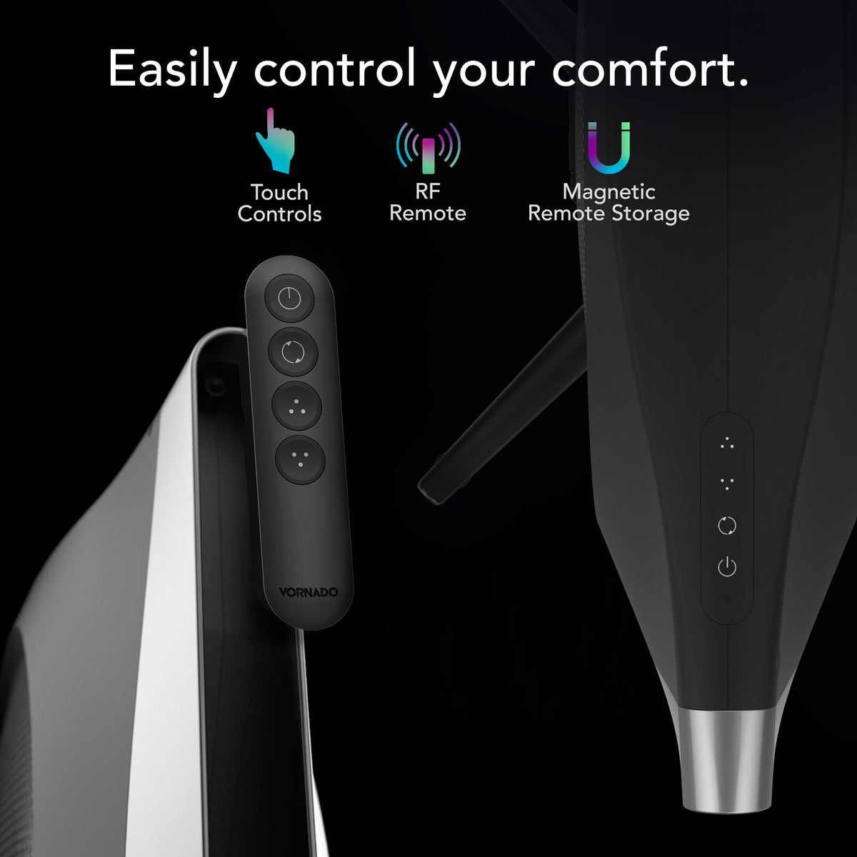Vornado STRATA® Compact Oscillating Tower Fan with Remote