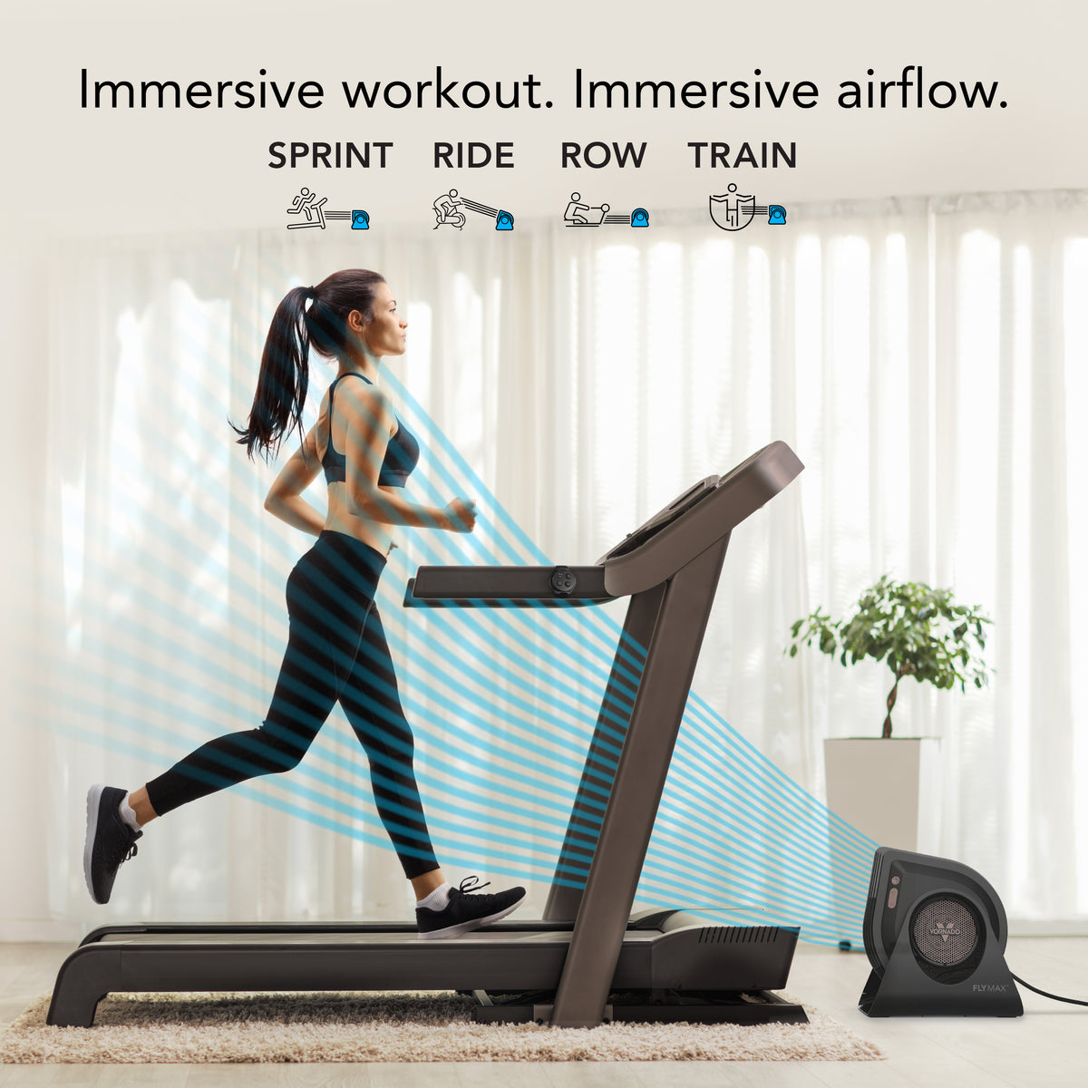 Vornado FLY MAX High-Velocity Fitness Fan with Remote