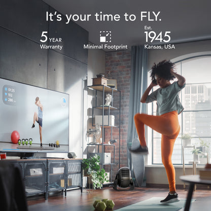 Vornado FLY MAX High-Velocity Fitness Fan with Remote